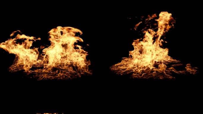 着火 火堆 地面着火