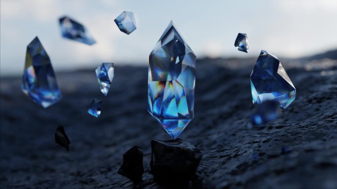 水晶，钻石形状