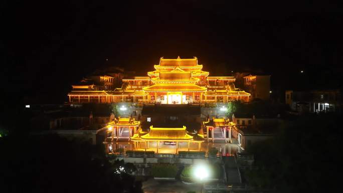 陆丰定光禅寺夜景