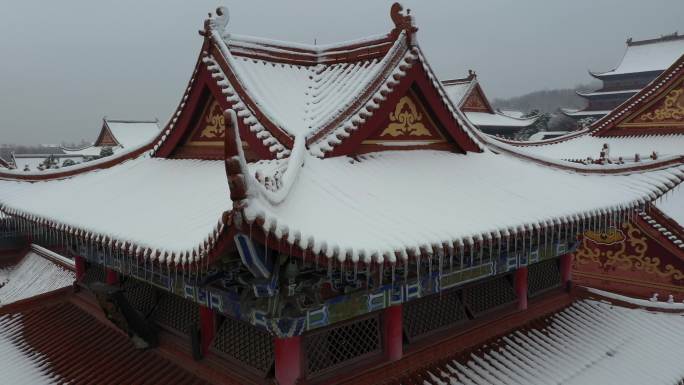 合肥市大蜀山开福寺雪景