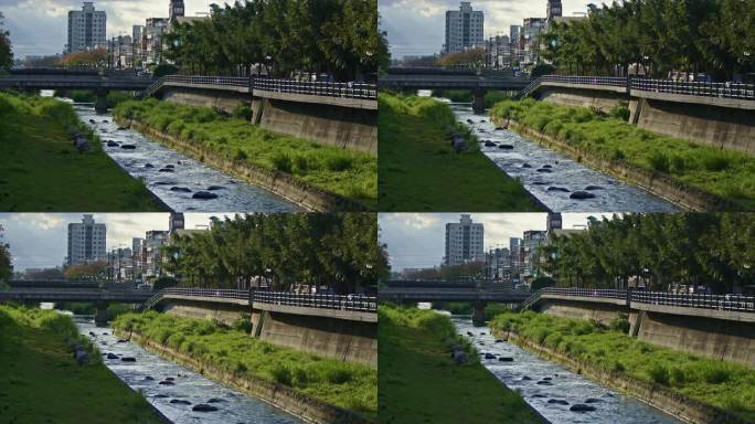 河流 城市 风景 山景 台湾 海峡 花莲