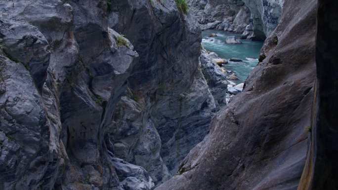 山景 峡谷 山涧 吊桥 景观 云雾