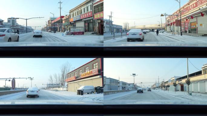 全国降温 大范围降雪 冬天燃油车 行驶