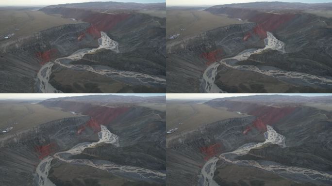 航拍新疆安集海大峡谷