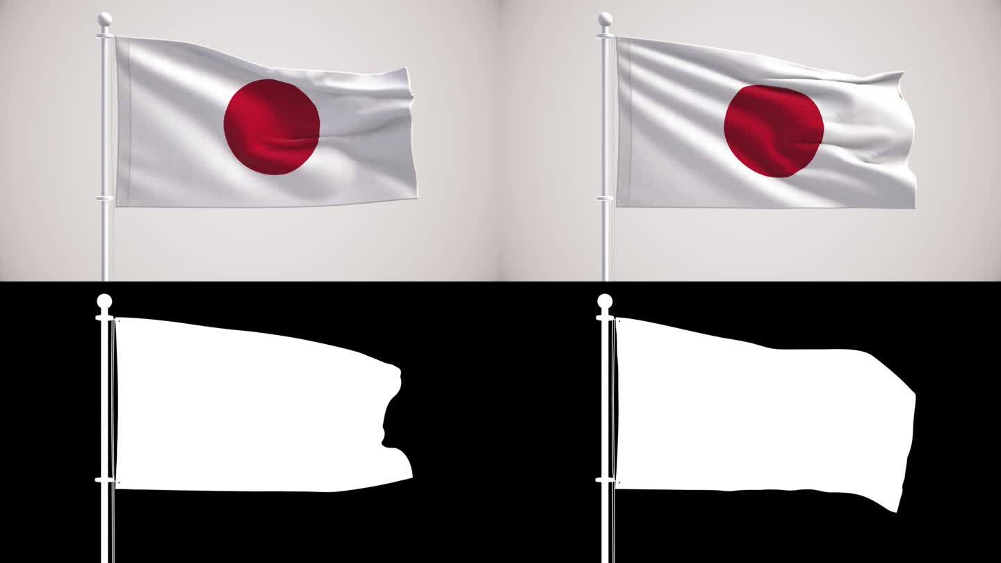 日本国旗+阿尔法海峡