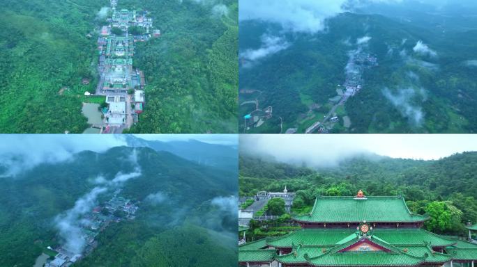 全景航拍陆丰定光禅寺