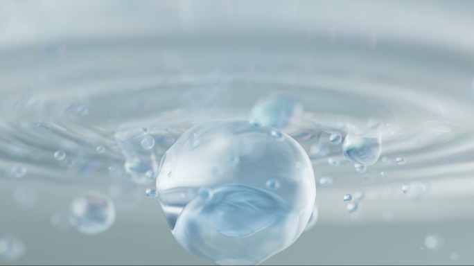 化妆品水分子细胞修复C4D工程