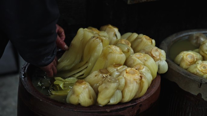 杭州大马弄菜市场的年味咸菜