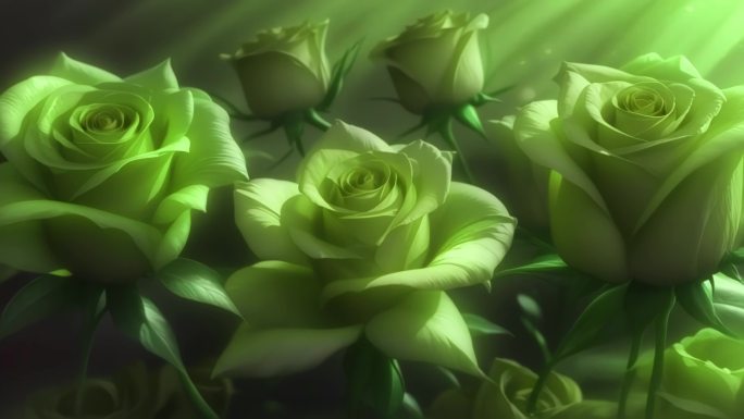 【4k原创】一群炫酷多彩玫瑰