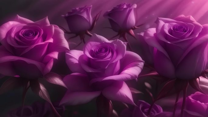 【4k原创】一群粉红玫瑰