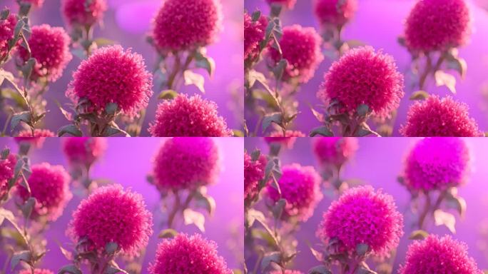 盛开的鲜花户外野外自然风景