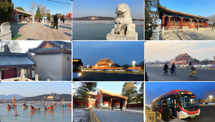 北京旅游 寒假冬游 客流量 北京延时摄影