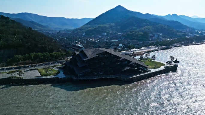 冬日的宁波东钱湖韩岭美术馆