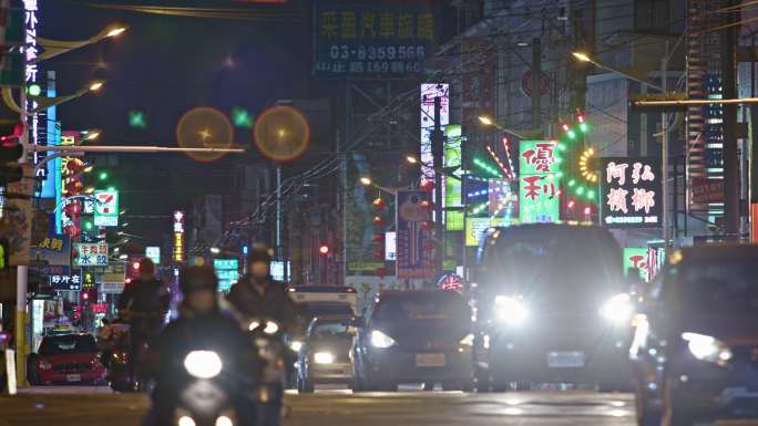 城市 街景 车流 交通 人流 台湾