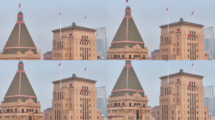 上海外滩 万国建筑群航拍