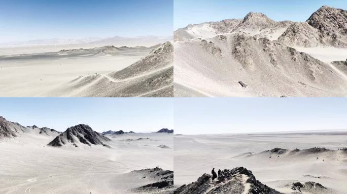 荒漠黑独山自然视频