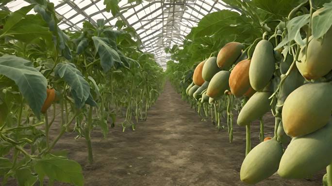 种植园里的瓜果蔬菜菜品有机食物