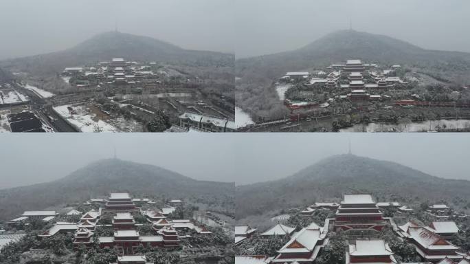 合肥市大蜀山开福寺雪景