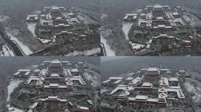 合肥市大蜀山开福寺雪景