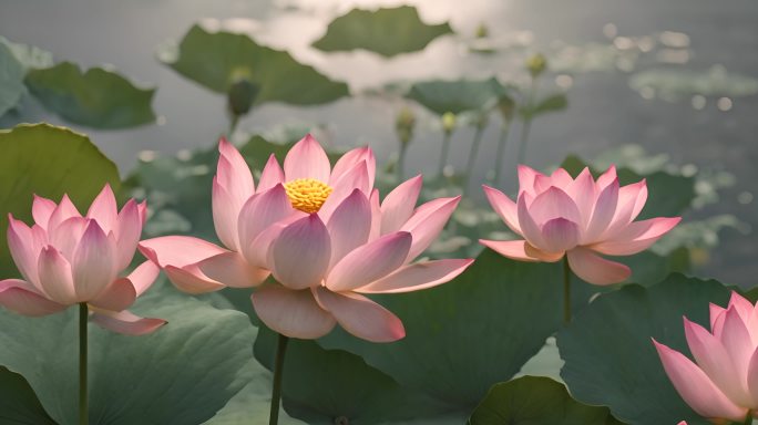 盛开的鲜花户外野外自然风景