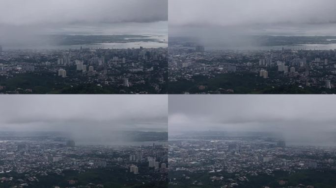 菲律宾宿雾市暴雨
