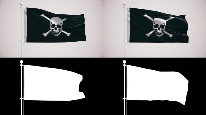 海盗旗+ Alpha频道