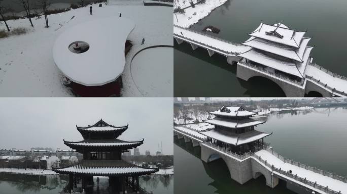 常德河街雪景（一）