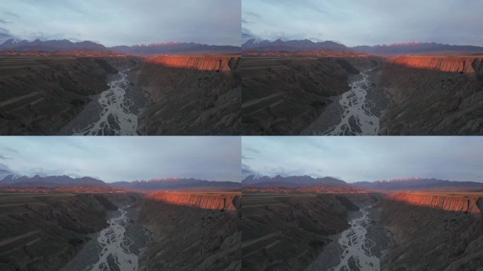 航拍新疆安集海大峡谷