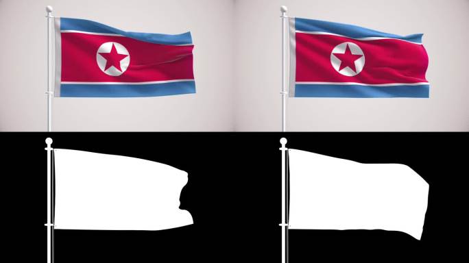 朝鲜国旗+阿尔法频道