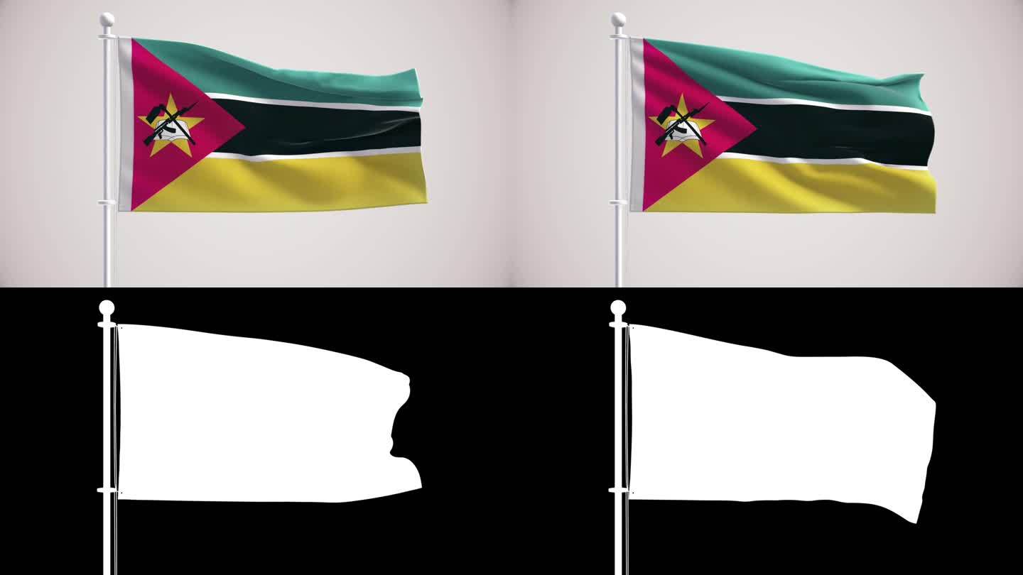 莫桑比克国旗+阿尔法海峡