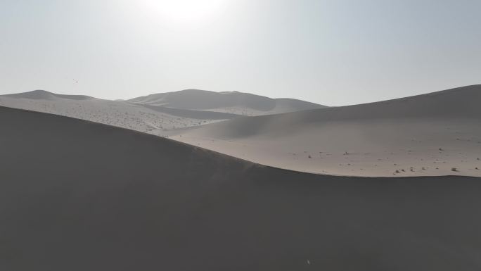 敦煌-鸣沙山  一望无际的沙漠