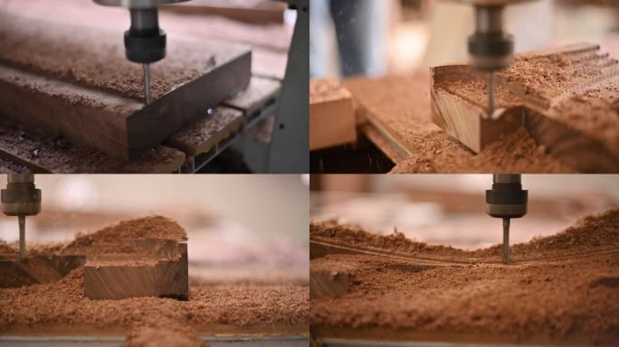CNC 木工机床雕刻家具 慢动作