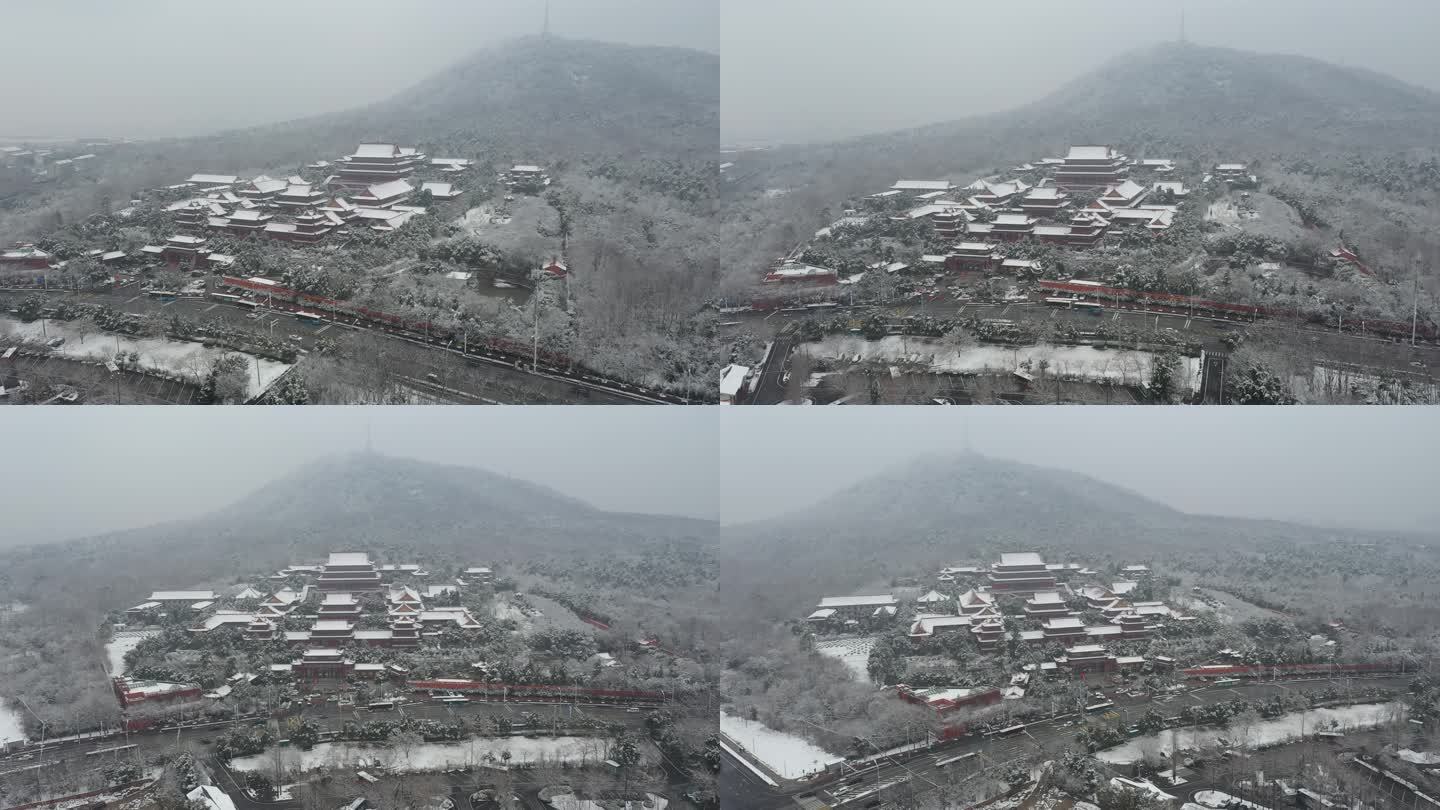 合肥市大蜀山开福寺雪景