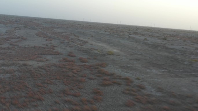 航拍新疆荒漠戈壁