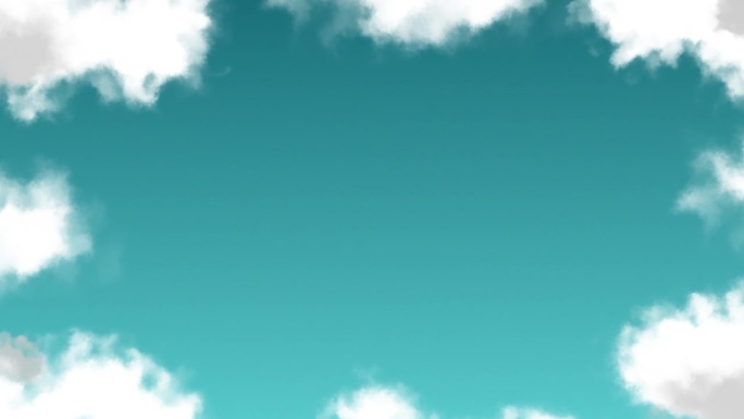 柔和梦幻的云天空背景动画运动图形视觉模式天气自然颜色渐变蓝绿色水