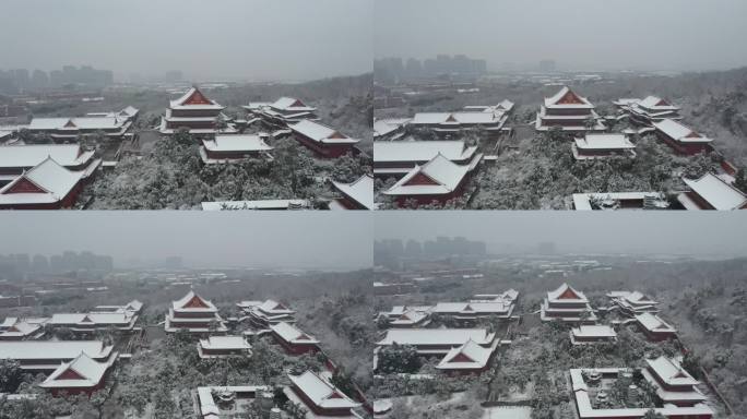 合肥市大蜀山开福寺雪景