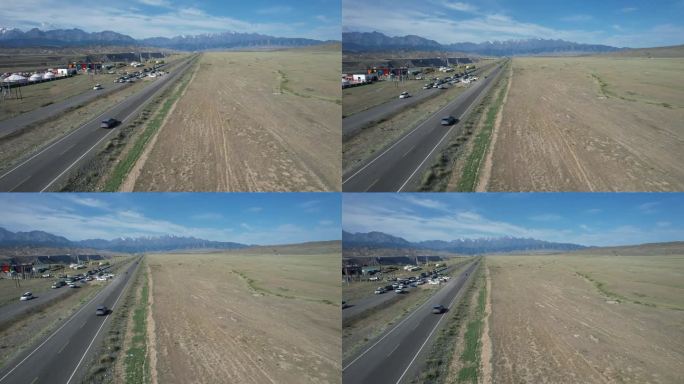 航拍新疆安集海大峡谷