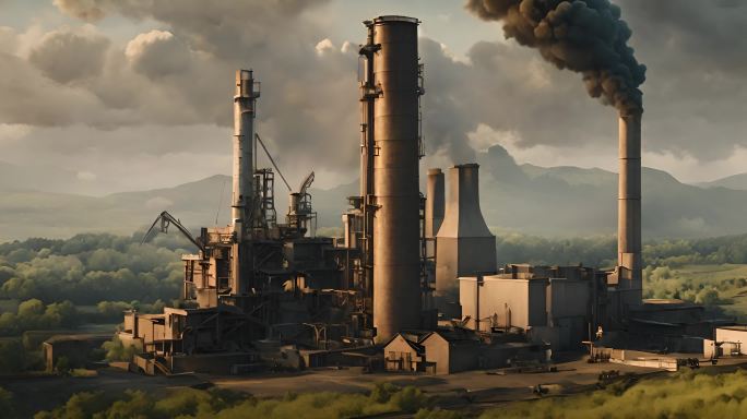 工厂污染排放气体