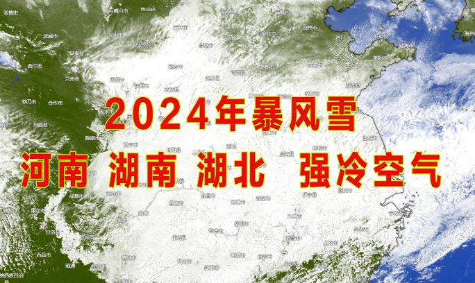 2024年全国暴雪冻雨强冷空气覆盖范围图