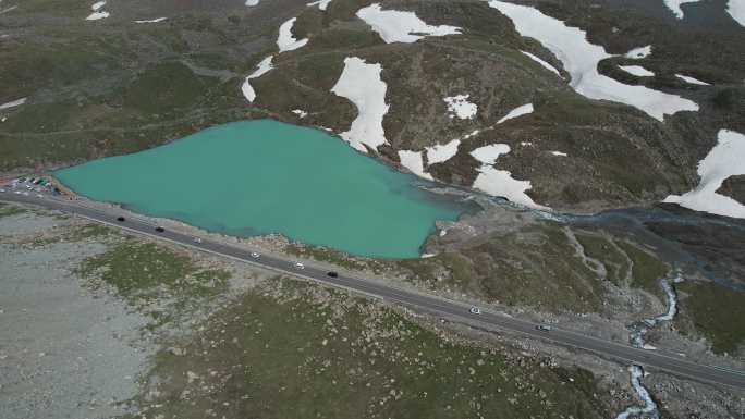 航拍新疆独库公路