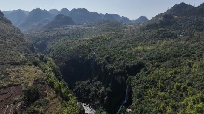 马岭河峡谷航拍