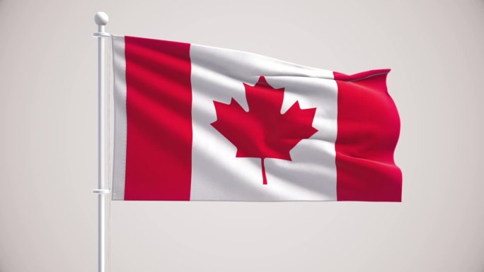 加拿大国旗+阿尔法海峡
