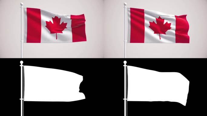加拿大国旗+阿尔法海峡