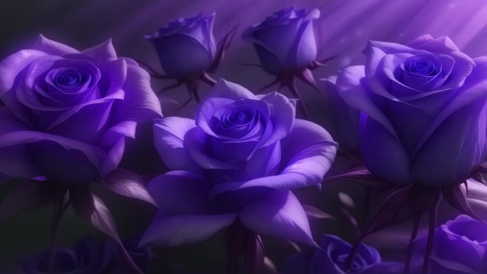 【4k原创】一群紫玫瑰