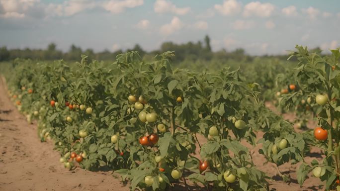 种植园里的瓜果蔬菜菜品有机食物