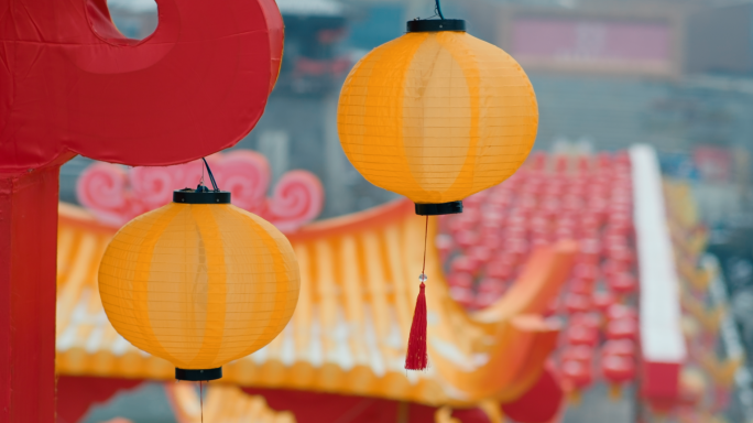 【原创实拍】中国年新春灯会张灯结彩
