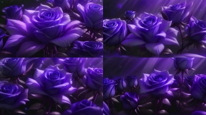 【4k原创】一群紫玫瑰
