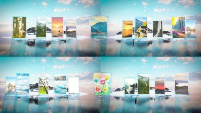 竖屏照片展示AE