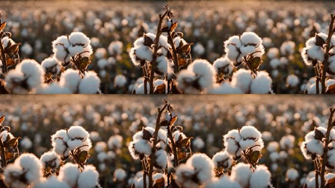 棉花种植园丰收季节