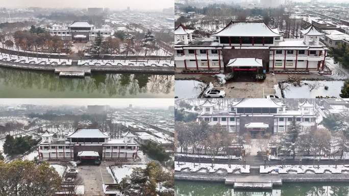 贺敬之柯岩文学馆雪景